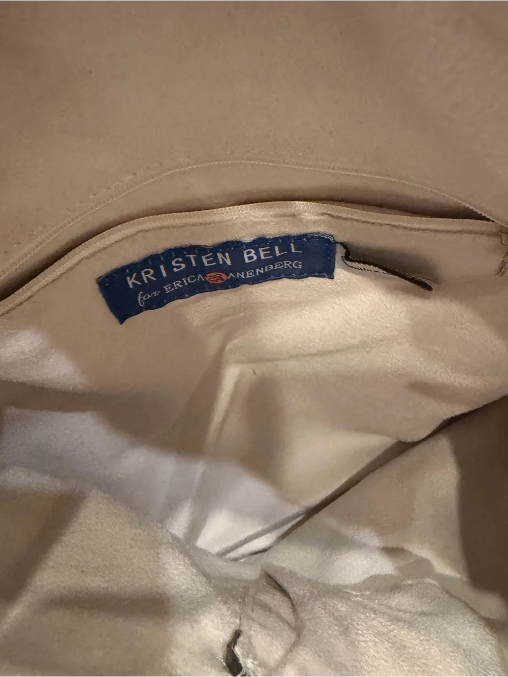 Kristen Bell for Erica Anenberg Brown Leather Convertible Tote Bag